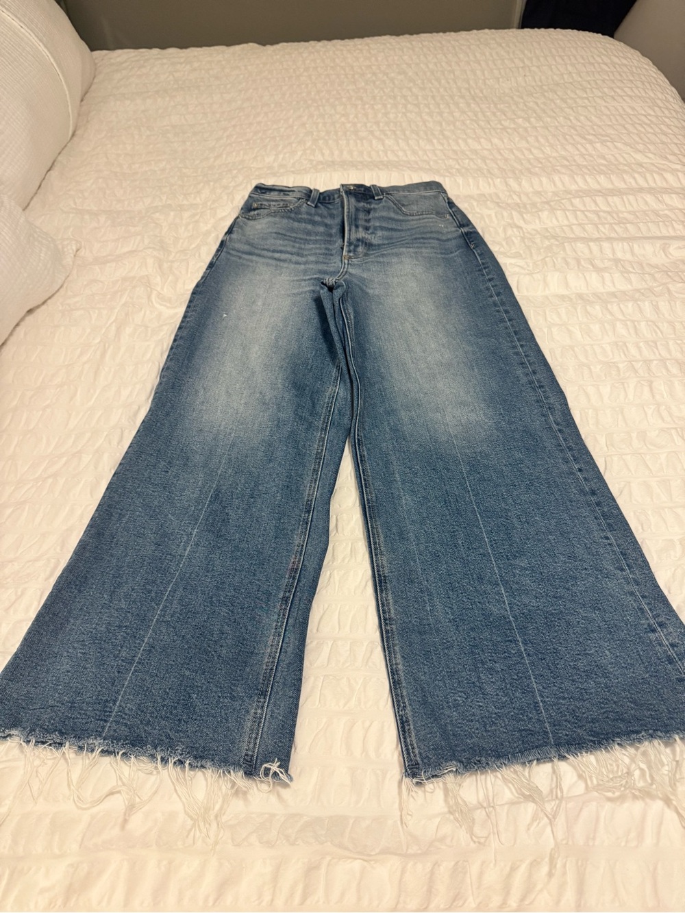 Pistola Rhythm Vintage Lana Crop, High Rise Ultra Wide Leg, Sz 27